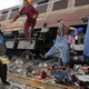 The site of the wreck, which rescue workers stressed was "not at all humorous in any way."